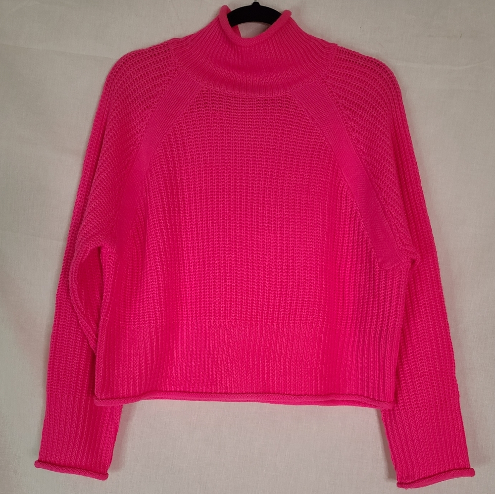 NWOT - HOT PINK KNITTED SWEATER